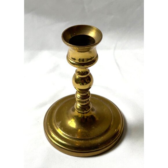 Vintage Seiden Solid Brass Candlestick Holder 5” Taper Candle Classic Decor - Picture 6 of 8